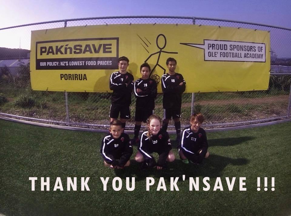 PAKn'SAVE Porirua Provides Scholarships For 6 Olé Football Academy Players